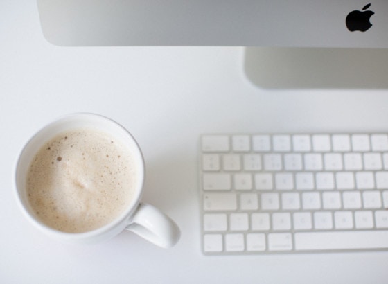 coffee keypad keyboard computer mac desk office work