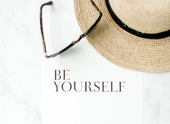 be yourself quote motivational wellness frame positivity sun hat sunglasses holiday
