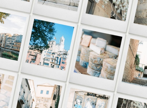 Girona on film stock photography