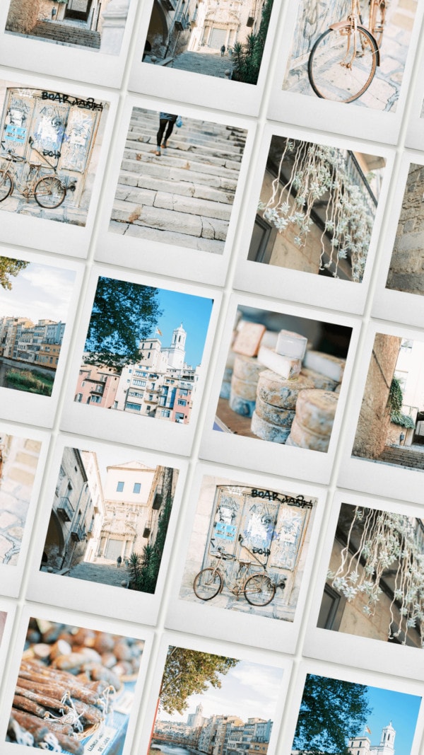 Girona on film stock photography