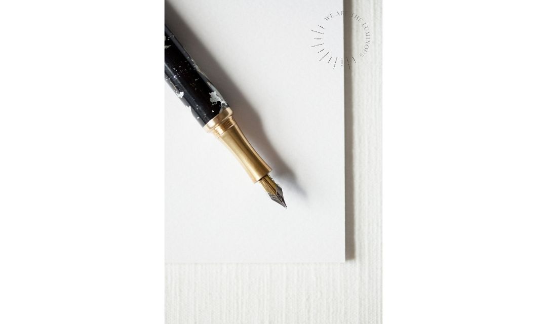 black and gold fountain pen