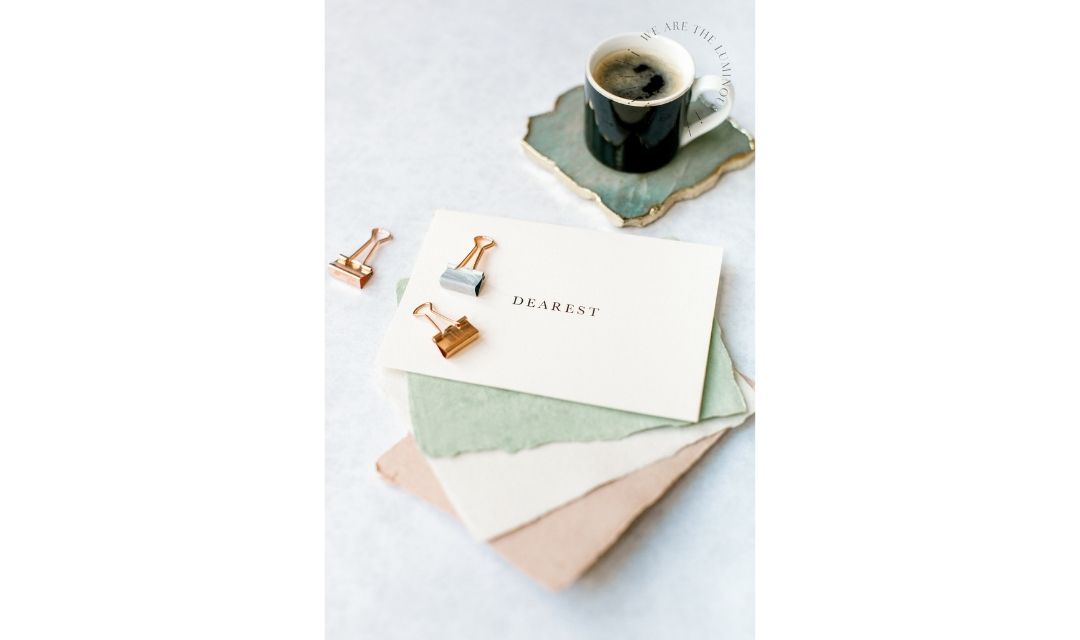 note papers with coffee