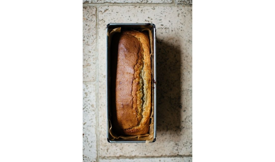 freshly baked banana bread