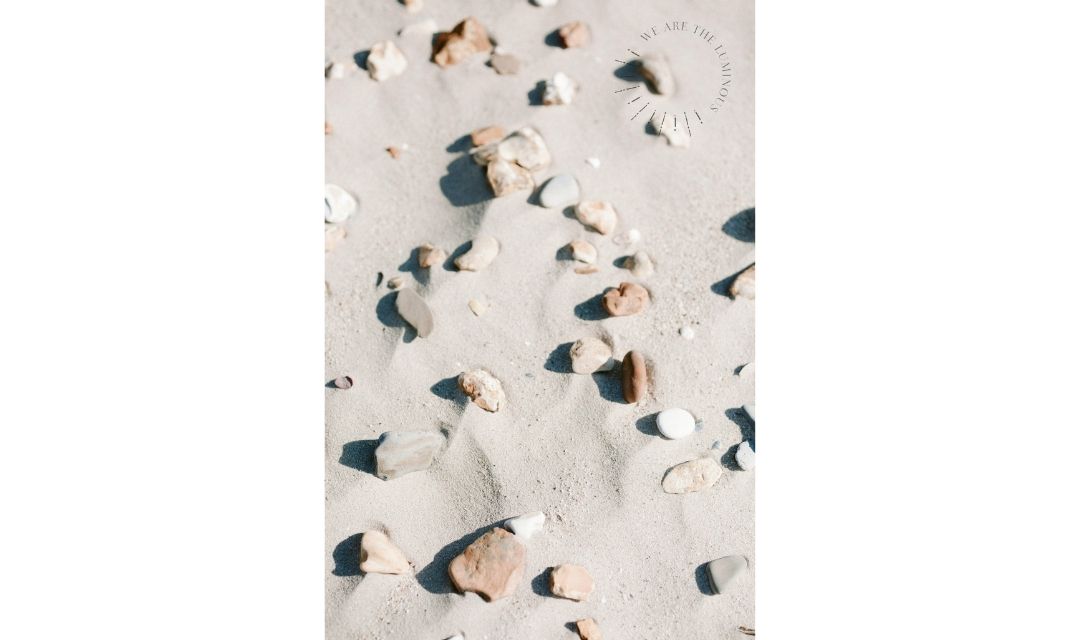 pebbles on sand