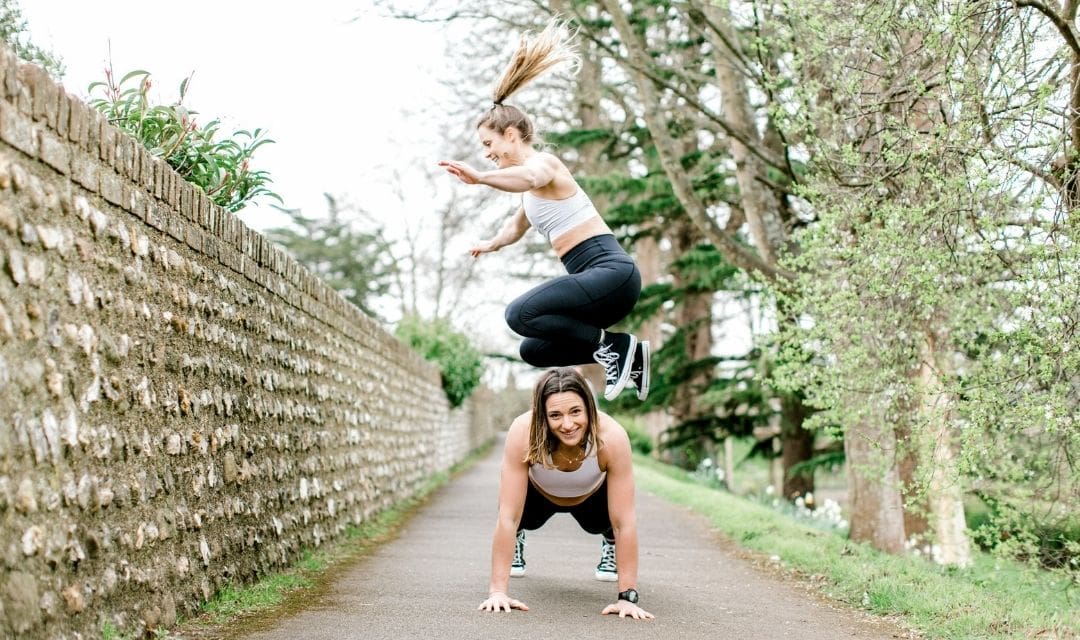 women exercising stock photography