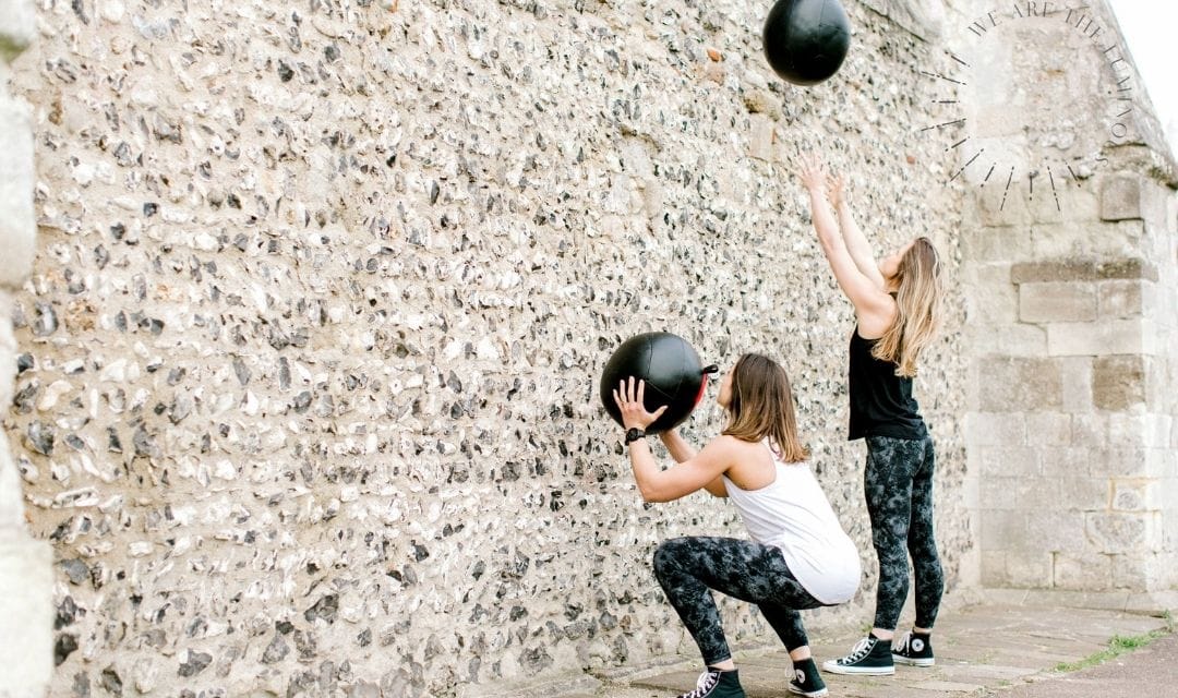 women exercising stock photography
