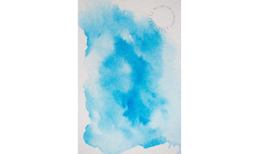 blue watercolour wash
