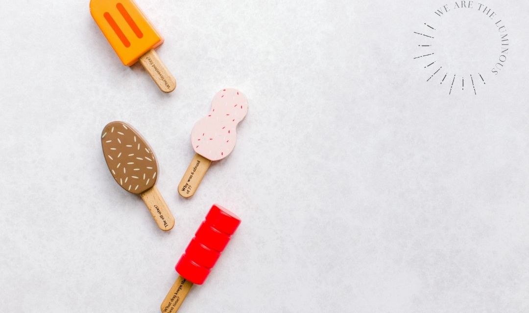ice cream toy stock photo