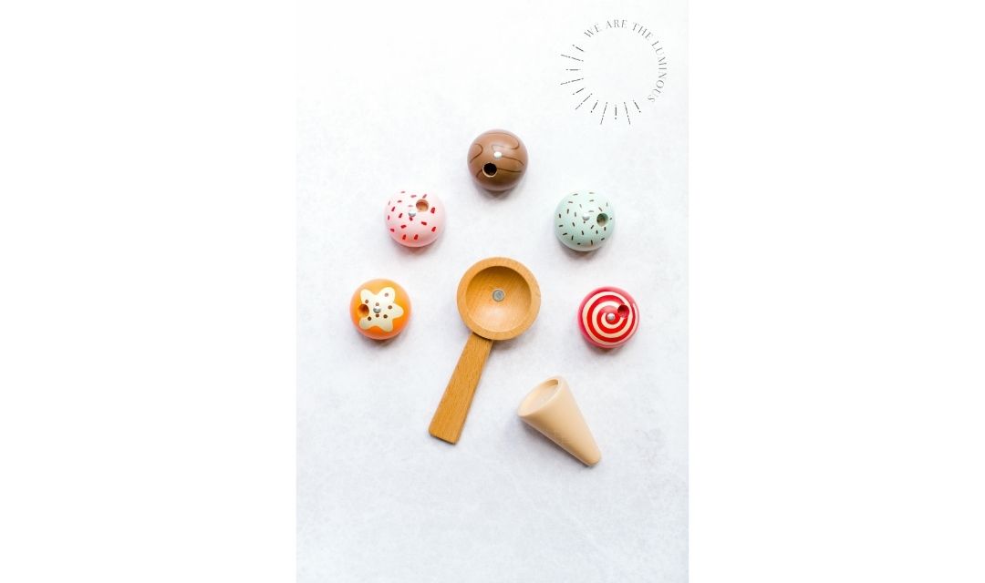 ice cream toy stock photo