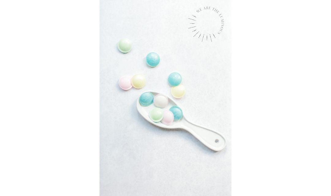 colourful sweets stock photo