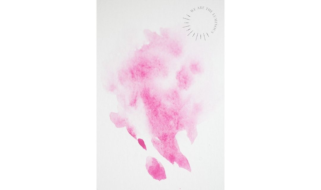 pink watercolour wash