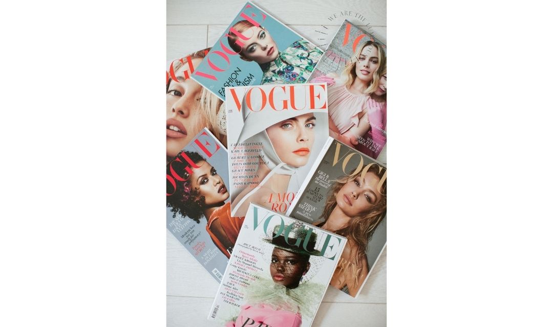 vouge magazines stock photos