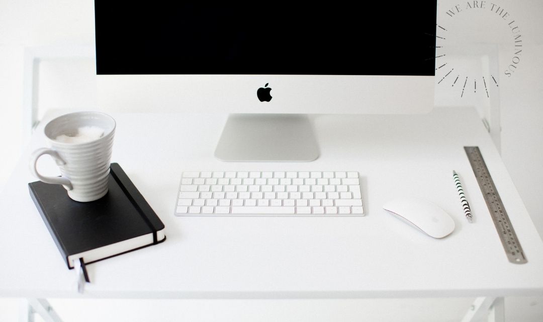computer desk space