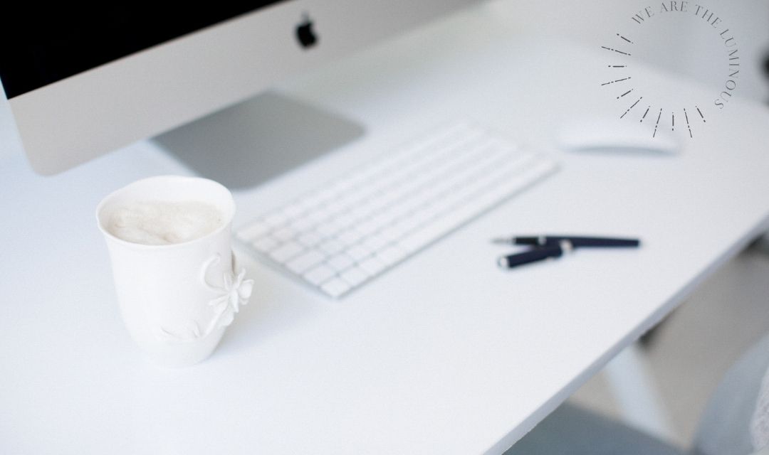 coffee with computer