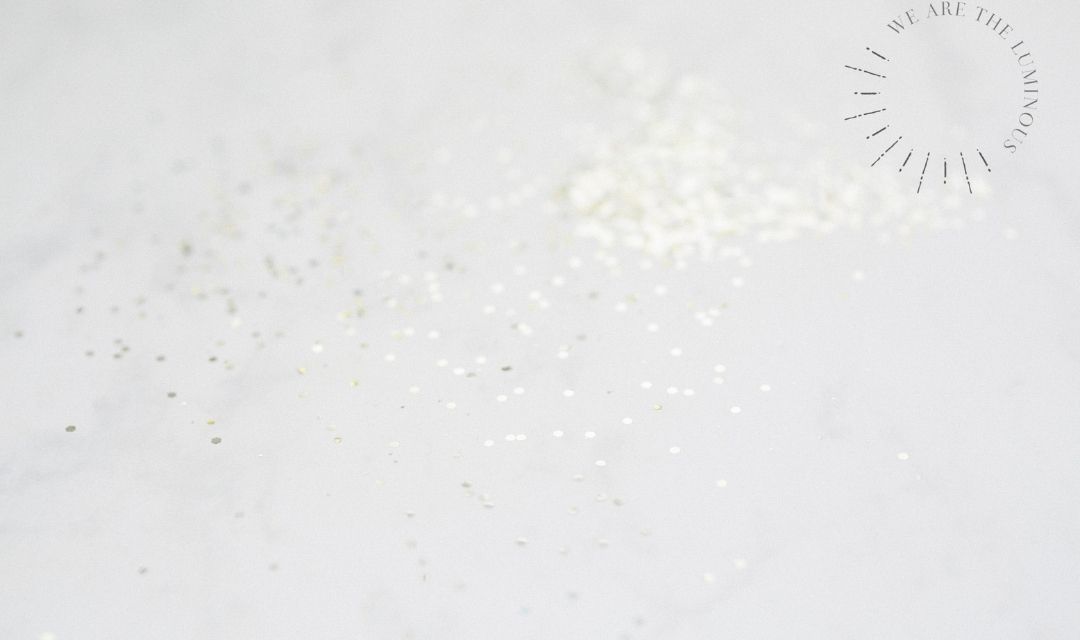 gold glitter and stars