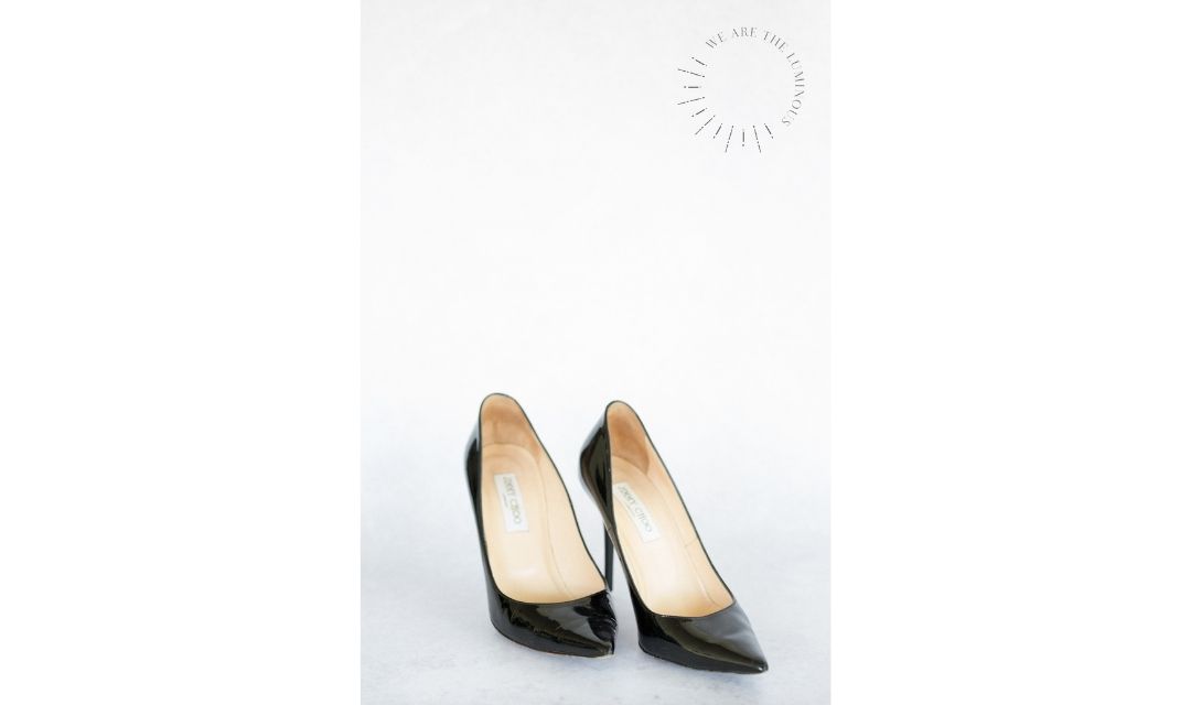 black Jimmy Choo shoes
