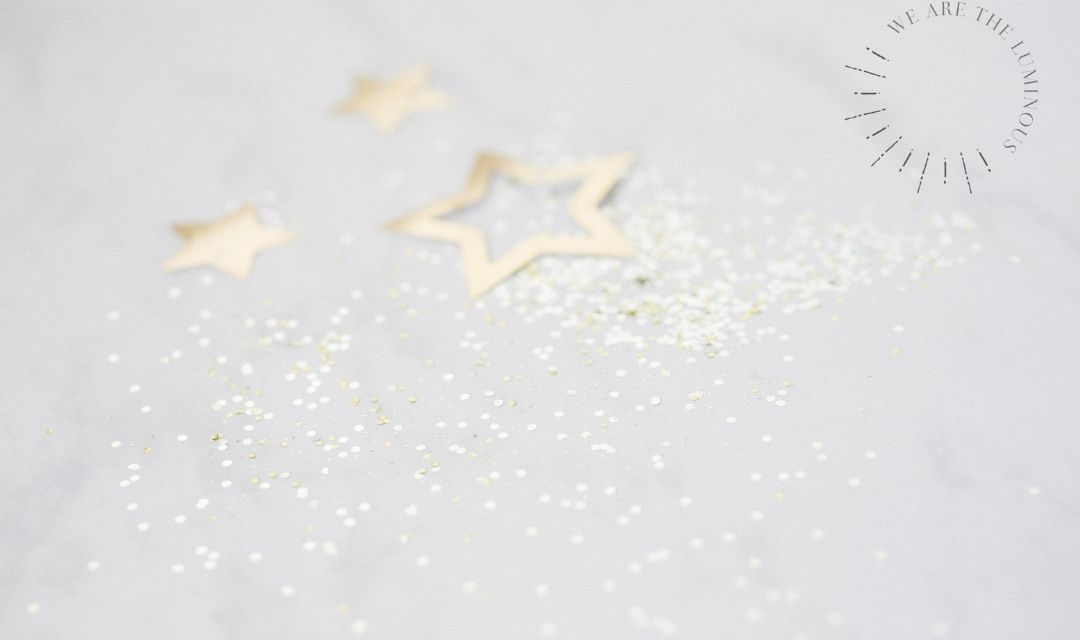gold stars and glitter