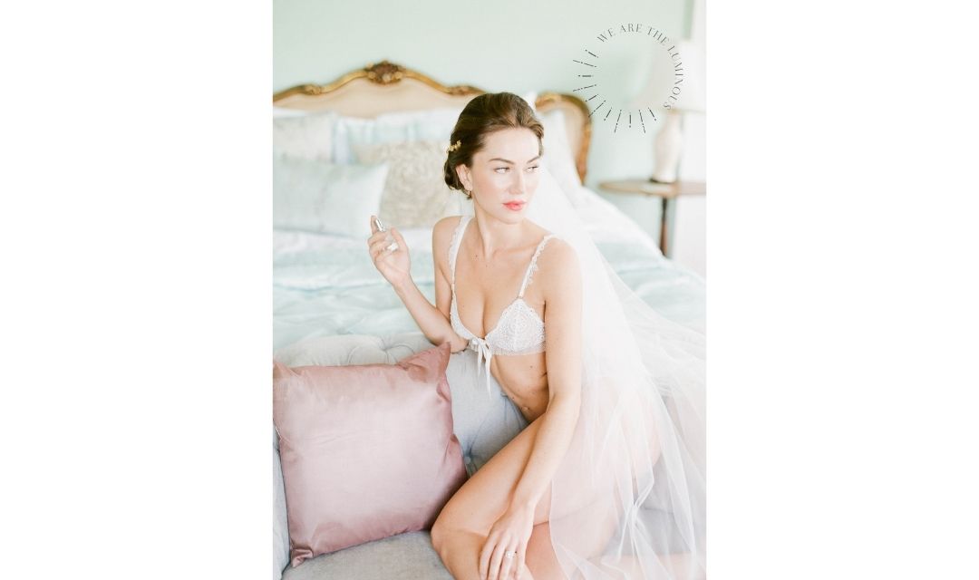a bride in bridal suite